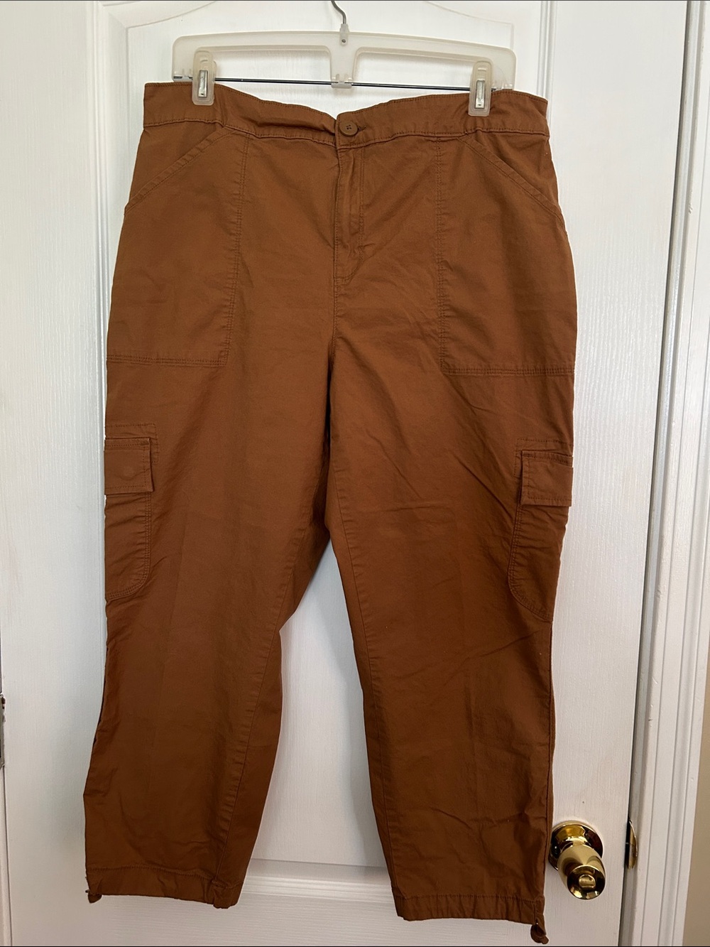 Sanctuary Rust Brown Cargo Pants, Waist 36, but has elastic in the back.